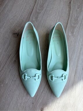 Diana Mint Green Flats